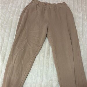 women’s tan sweatpants